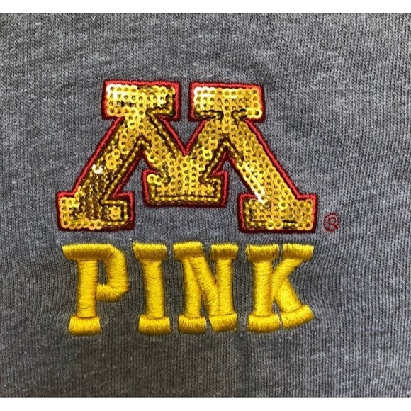 VS Pink Minnesota Gophers Bling Half Zip - Picture 4 of 5
